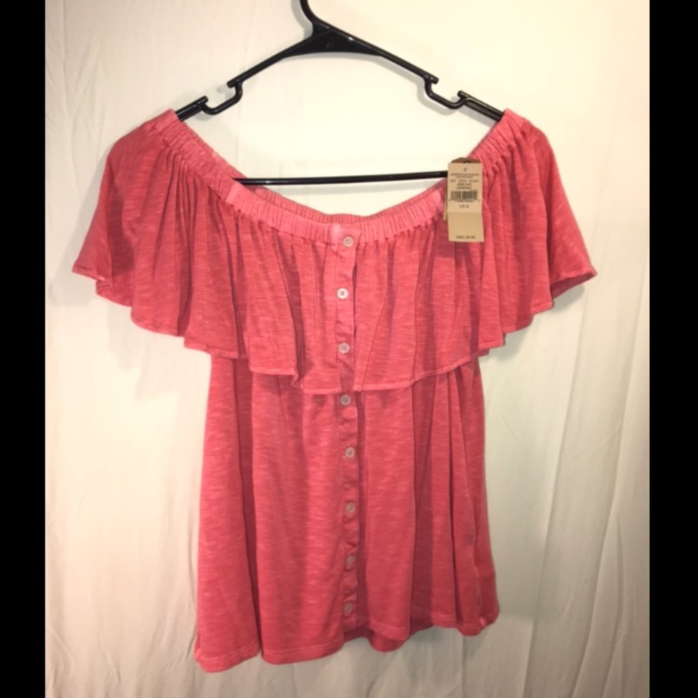 New American eagle off the shoulder top